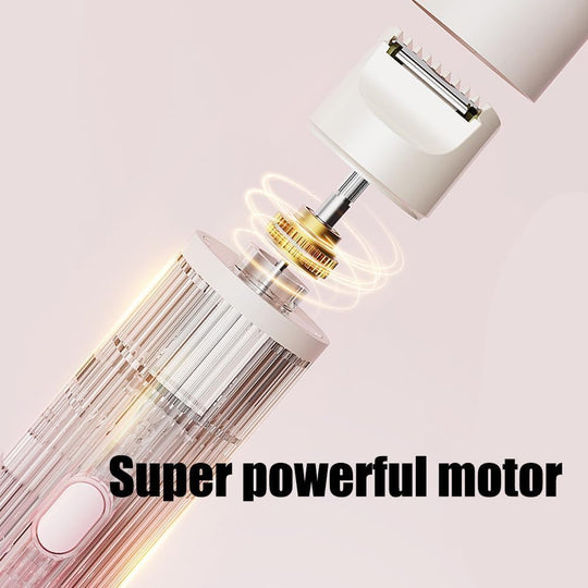 Double Head Electric Shaver – Portable USB Rechargeable Hair Remover for Women