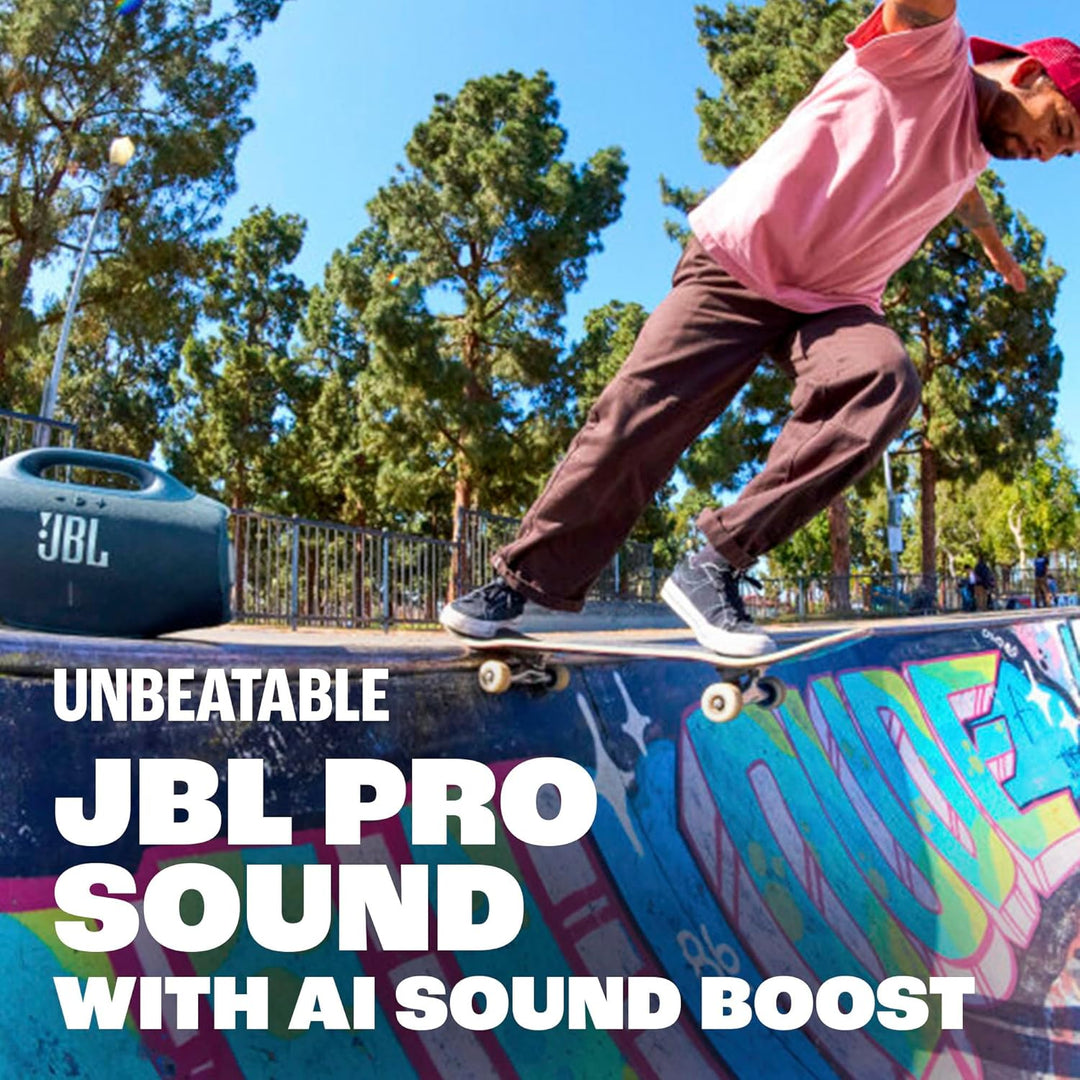 Most Powerful Waterproof Speaker with Massive Pro Sound, Up to 34 Hours of Playtime | Boombox 4