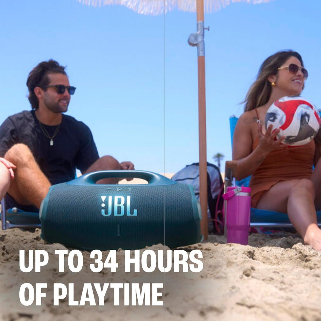 Most Powerful Waterproof Speaker with Massive Pro Sound, Up to 34 Hours of Playtime | Boombox 4